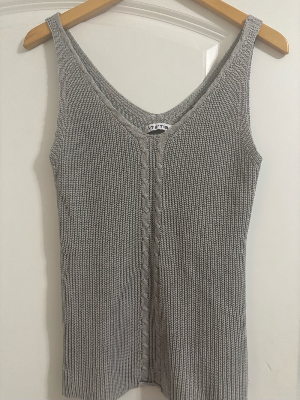 Amarmia Grey Knit Tank Top